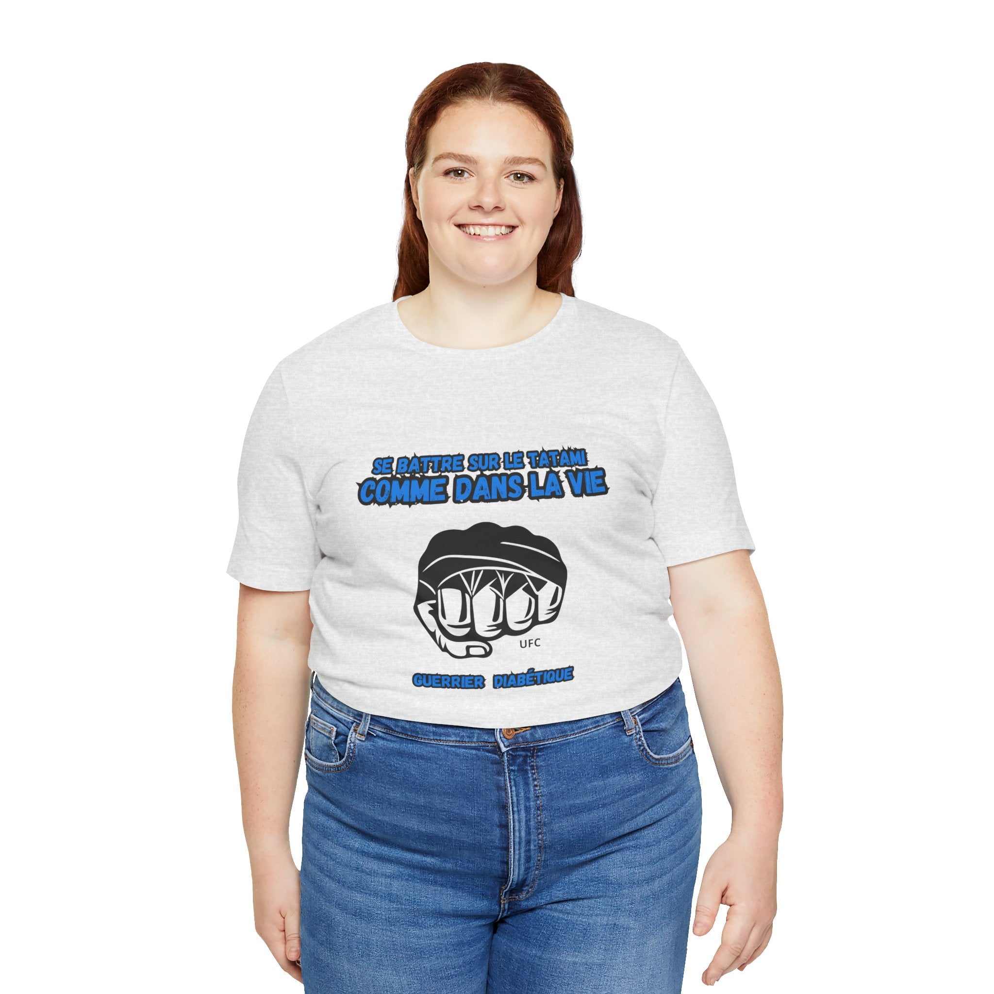 The Diabuddies Store Diabetes & UFC (French/Guerrier) - Unisex Tee Diabetes & UFC (French/Guerrier) - Unisex Tee: Fight on the mat, fight in life. Empowering unisex shirt for Diabetic Warriors. Show your strength & resilience. T-Shirts $30.27