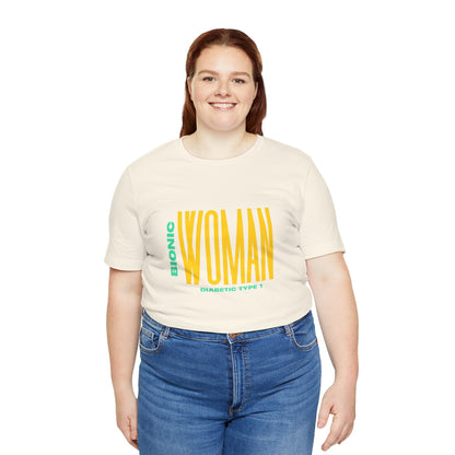 The Diabuddies Store Bionic Woman (Diabetes) - Unisex Tee Bionic Woman (Diabetes) - Unisex Tee: Unleash your inner Bionic strength! This Unisex Tee is a powerful statement of resilience, strength, and modern-day heroism for anyone living with Type 1 Diabe