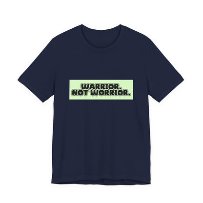 The Diabuddies Store Warrior. Not Worrior. - Unisex Tee Warrior. Not Worrior. - Unisex Tee: For those who face challenges head-on & spell "warrior" right. A clear statement of strength, resilience & sharp detail. T-Shirts $30.27