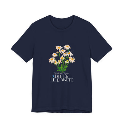 The Diabuddies Store Cultivating Hope, Defying Diabetes (French) - Unisex Tee Cultivating Hope, Defying Diabetes (French) - Unisex Tee: Wear your message of strength! Our "Cultivé l'espoir, Défié le diabète" Unisex Tee is more than just a comfortable shir