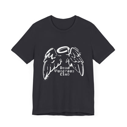 The Diabuddies Store Dead Pancreas Club (Angel Wings) Bundle You are an angel in this fight. Embrace your journey with the "Dead Pancreas Club" T-shirt and Cap bundle, featuring a powerful angel wings design. This isn't just a statement—it's a symbol of s