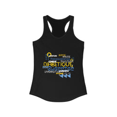The Diabuddies Store Uplifted & Unleashed (French) - Racerback Tank Uplifted & Unleashed (French) - Racerback Tank: Embrace your strength, defy the odds. The "Uplifted & Unleashed" tank is more than just a tank; it's a vibrant testament to the diabetic wa