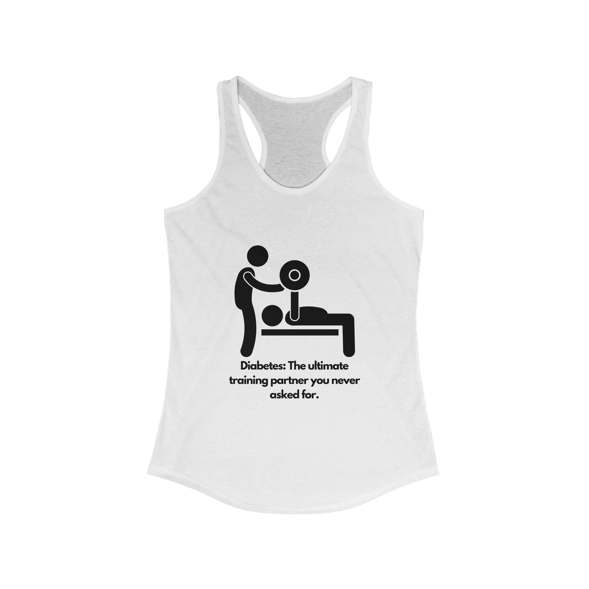 The Diabuddies Store Diabetes: Ultimate Training Partner - Racerback Tank Diabetes: Ultimate Training Partner - Racerback Tank: This tee is for those who see their diabetes journey as a challenge that builds strength, discipline, and resilience. Tank Tops