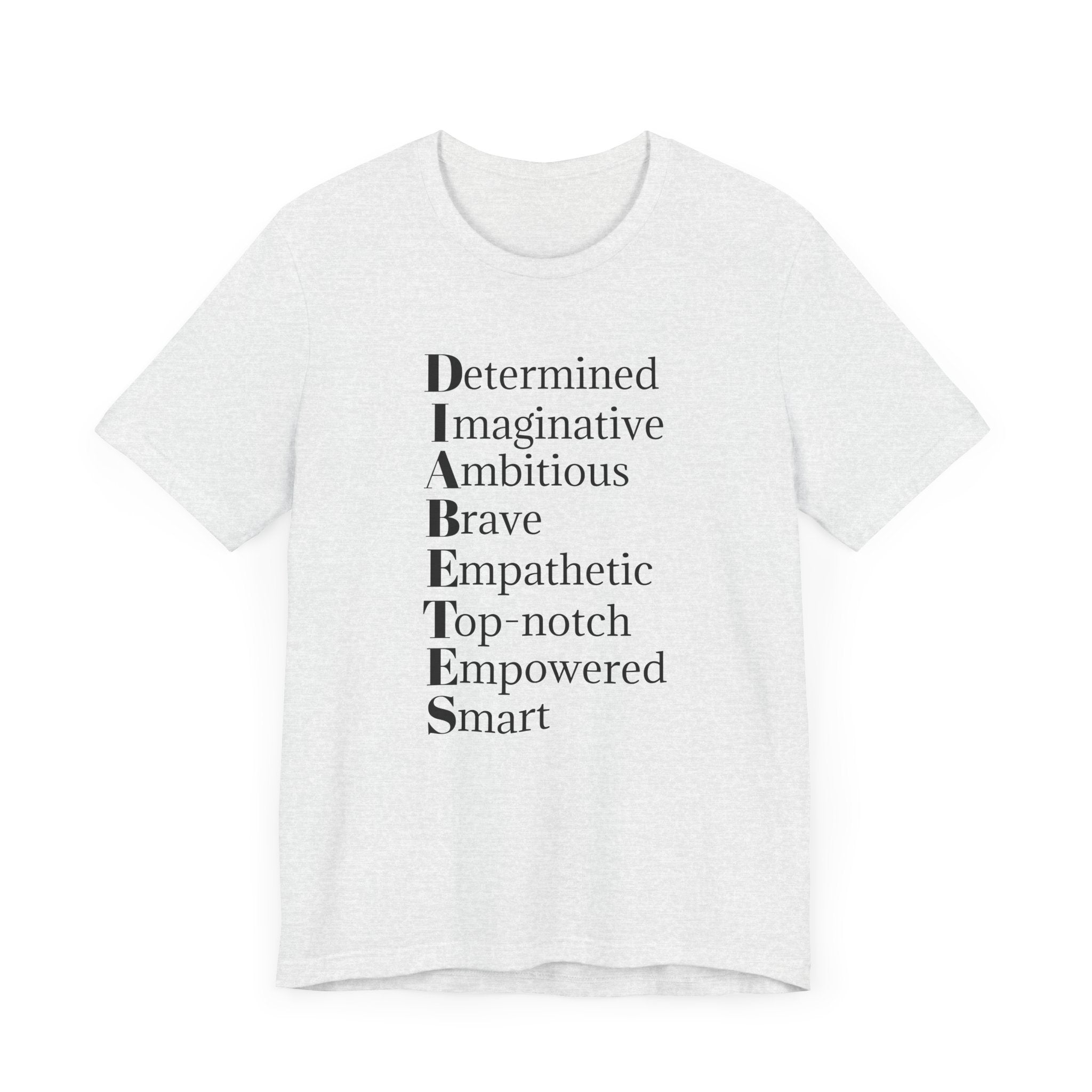 Diabetes: Qualities/Inspiring - Unisex Tee The Diabuddies Store T-Shirts $22.50