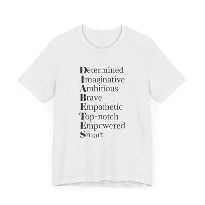 Diabetes: Qualities/Inspiring - Unisex Tee The Diabuddies Store T-Shirts $22.50