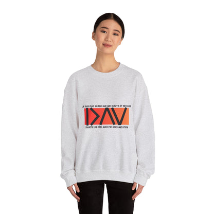 The Diabuddies Store Greater than (French/Orange) - Unisex Sweatshirt Greater than (French/Orange) - Unisex Sweatshirt: Rise above and wrap yourself in strength with the "Greater Than (French/Orange)" Unisex Sweatshirt! $29.49 Sweatshirts Casual Wear,Comf