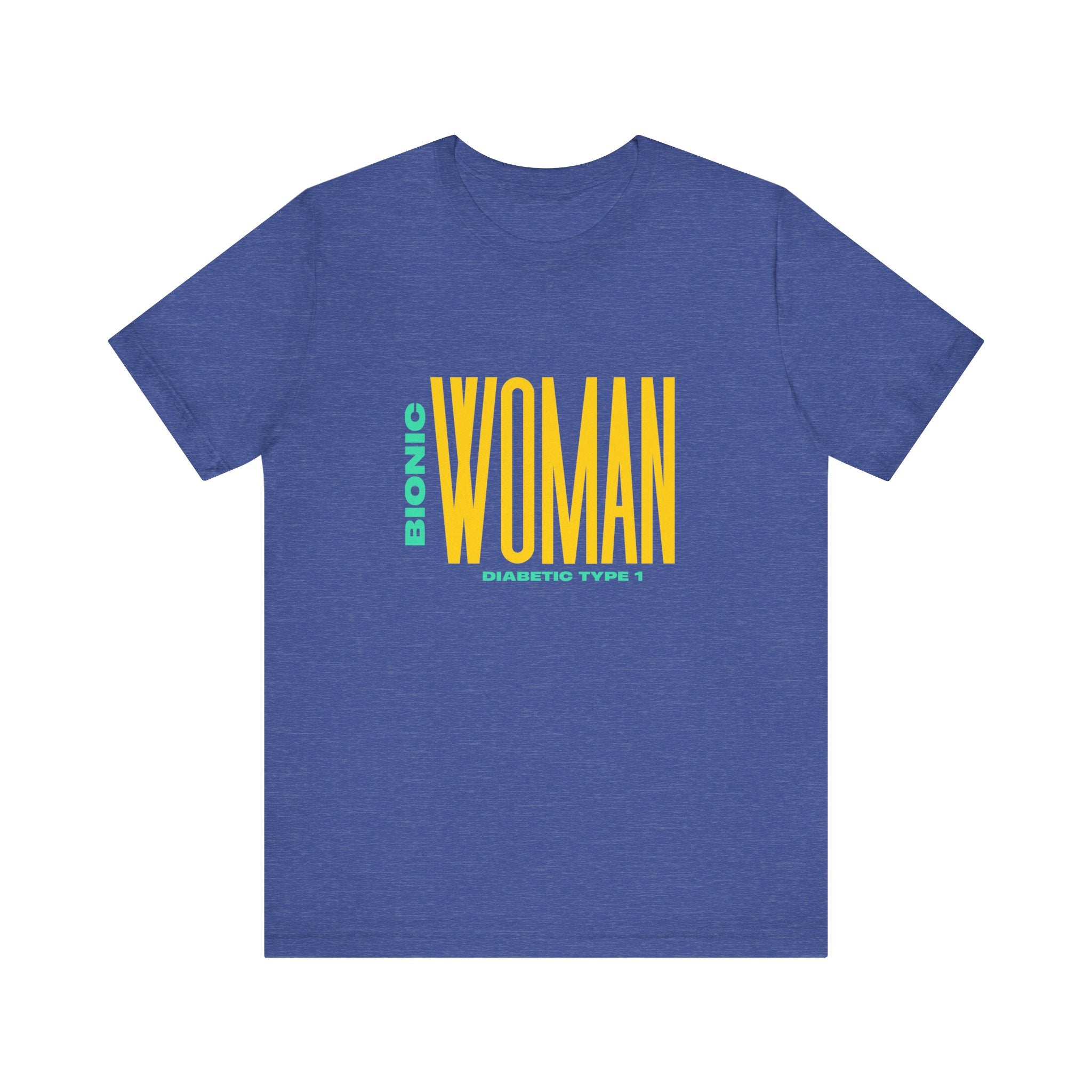 The Diabuddies Store Bionic Woman (Diabetes) - Unisex Tee Bionic Woman (Diabetes) - Unisex Tee: Unleash your inner Bionic strength! This Unisex Tee is a powerful statement of resilience, strength, and modern-day heroism for anyone living with Type 1 Diabe