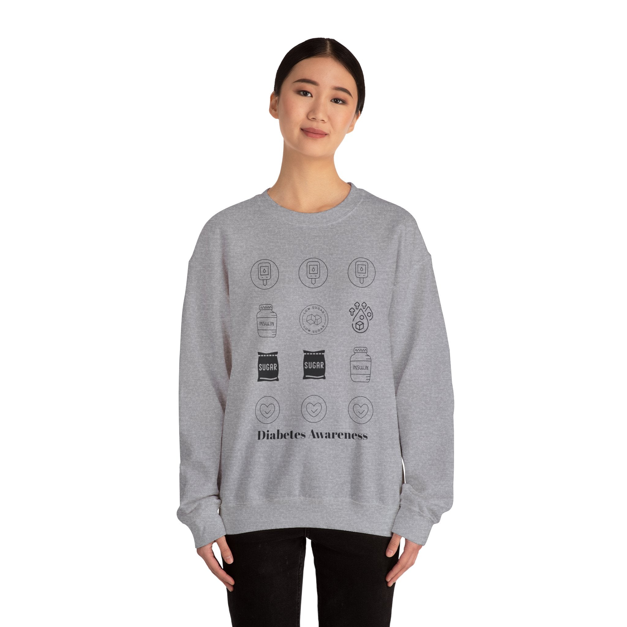 Diabetes Cycle Options - Unisex Sweatshirt The Diabuddies Store Sweatshirts $35.70