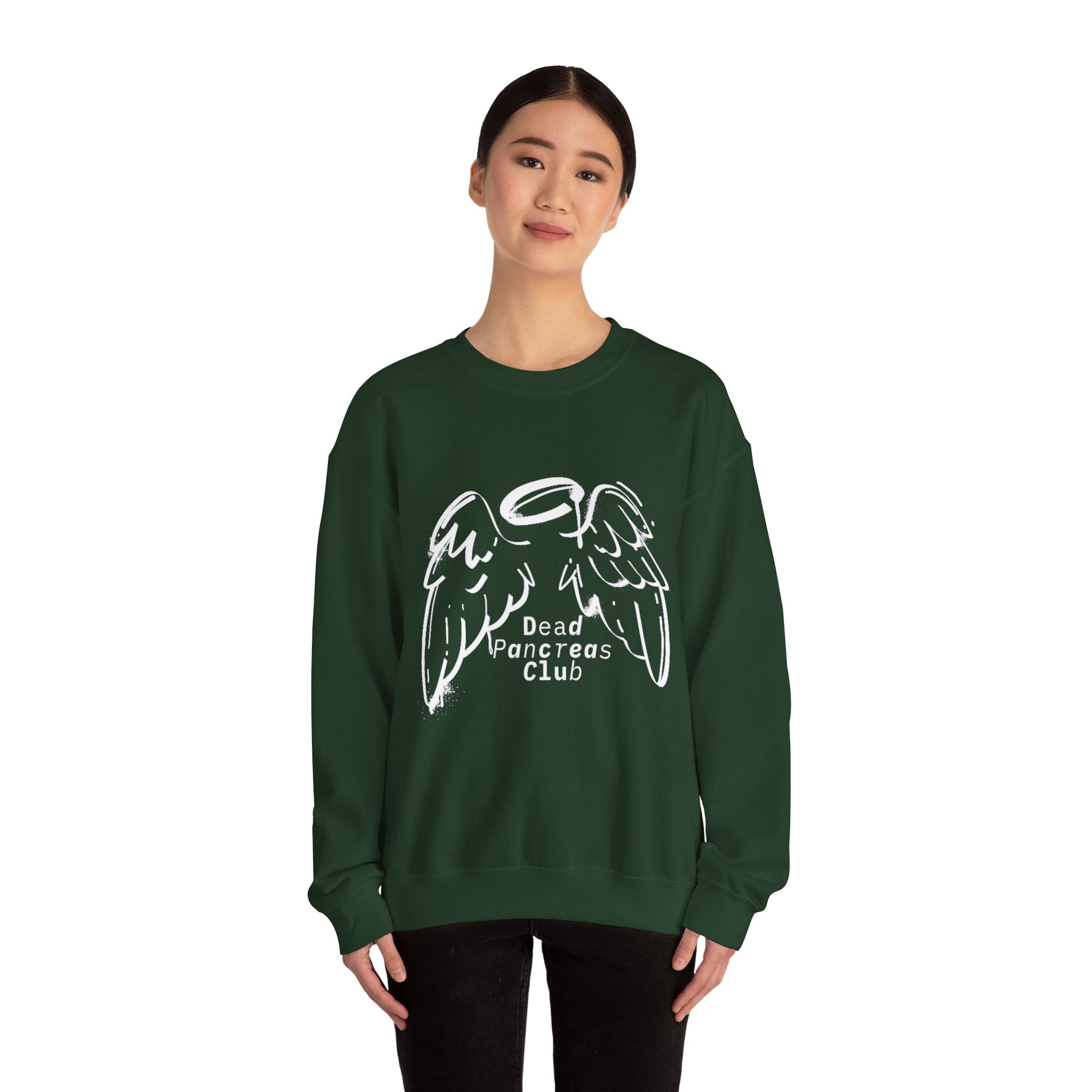 Angel Wings, Dead Pancreas Club - Unisex Sweatshirt The Diabuddies Store Sweatshirts $32.00