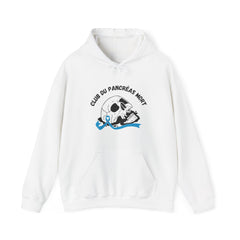 Skull & Blue Ribbon Dead Pancreas Club (French) Hoodie The Diabuddies Store Hoodies $32.41
