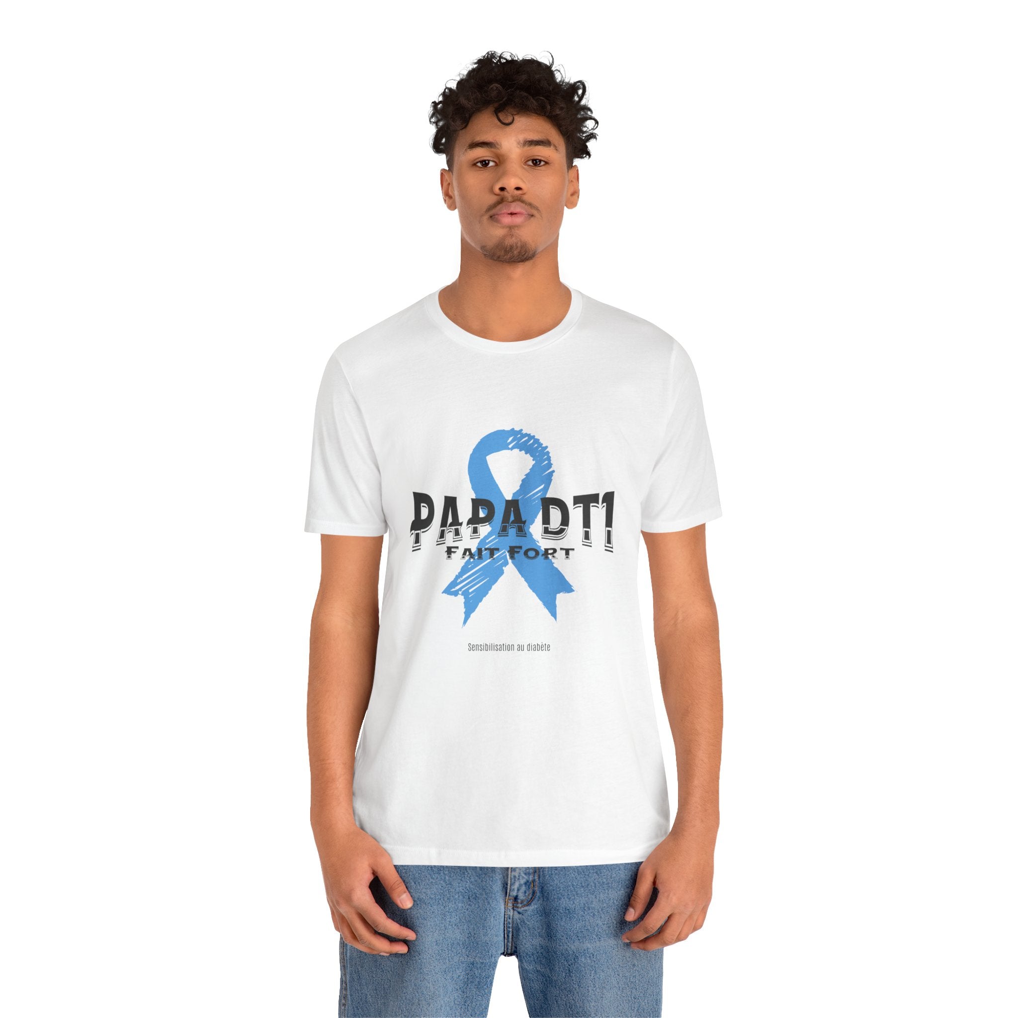 DT1 Dad, Made Strong (French) - Unisex Tee The Diabuddies Store T-Shirts $22.50