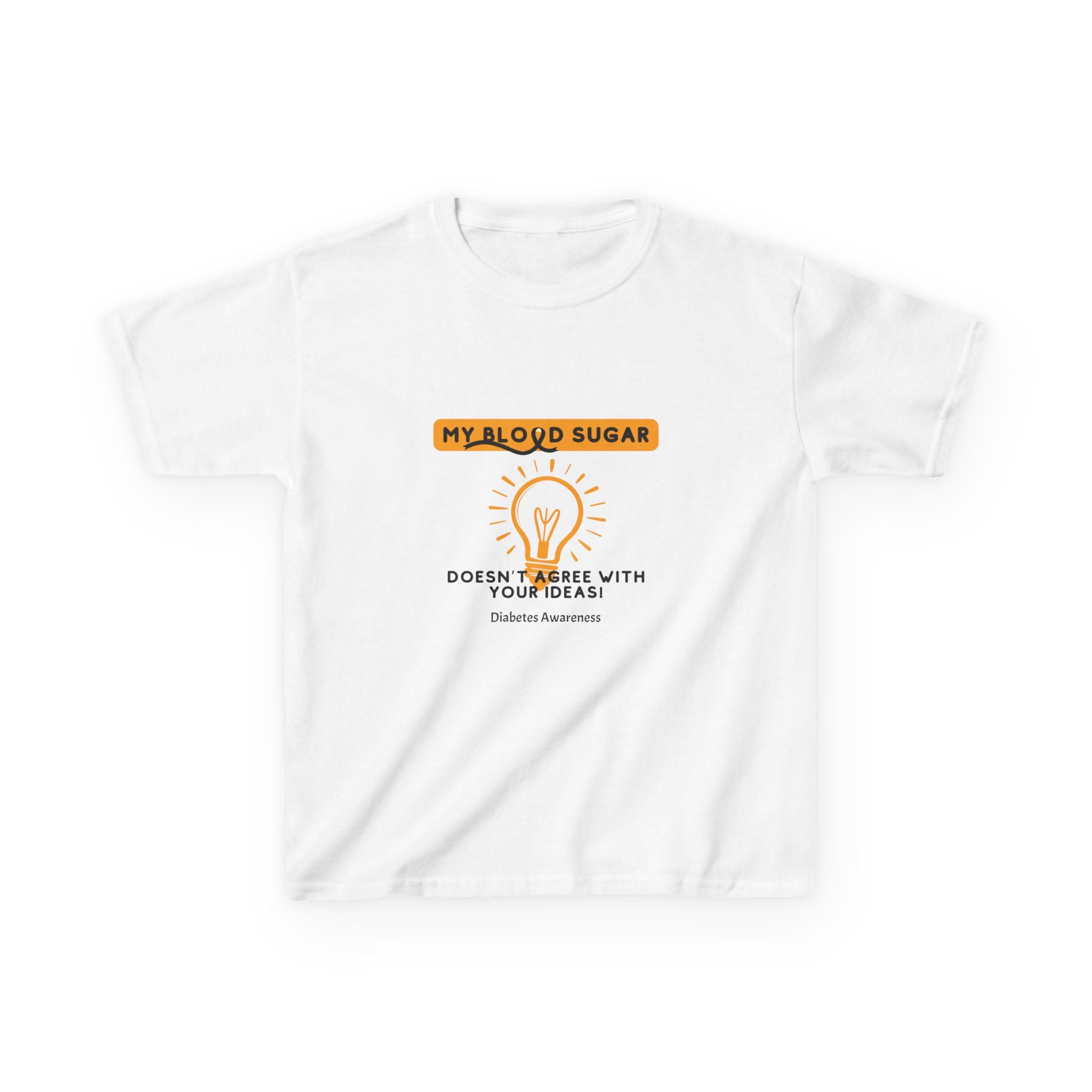 The Diabuddies Store My Blood Sugar Doesn't Agree - Kids Tee My Blood Sugar Doesn't Agree - Kids Tee: A humorous tee for the little warrior in your life. This "My Blood Sugar Doesn't Agree" Kids' Tee is a fun and relatable way to express the daily ups and