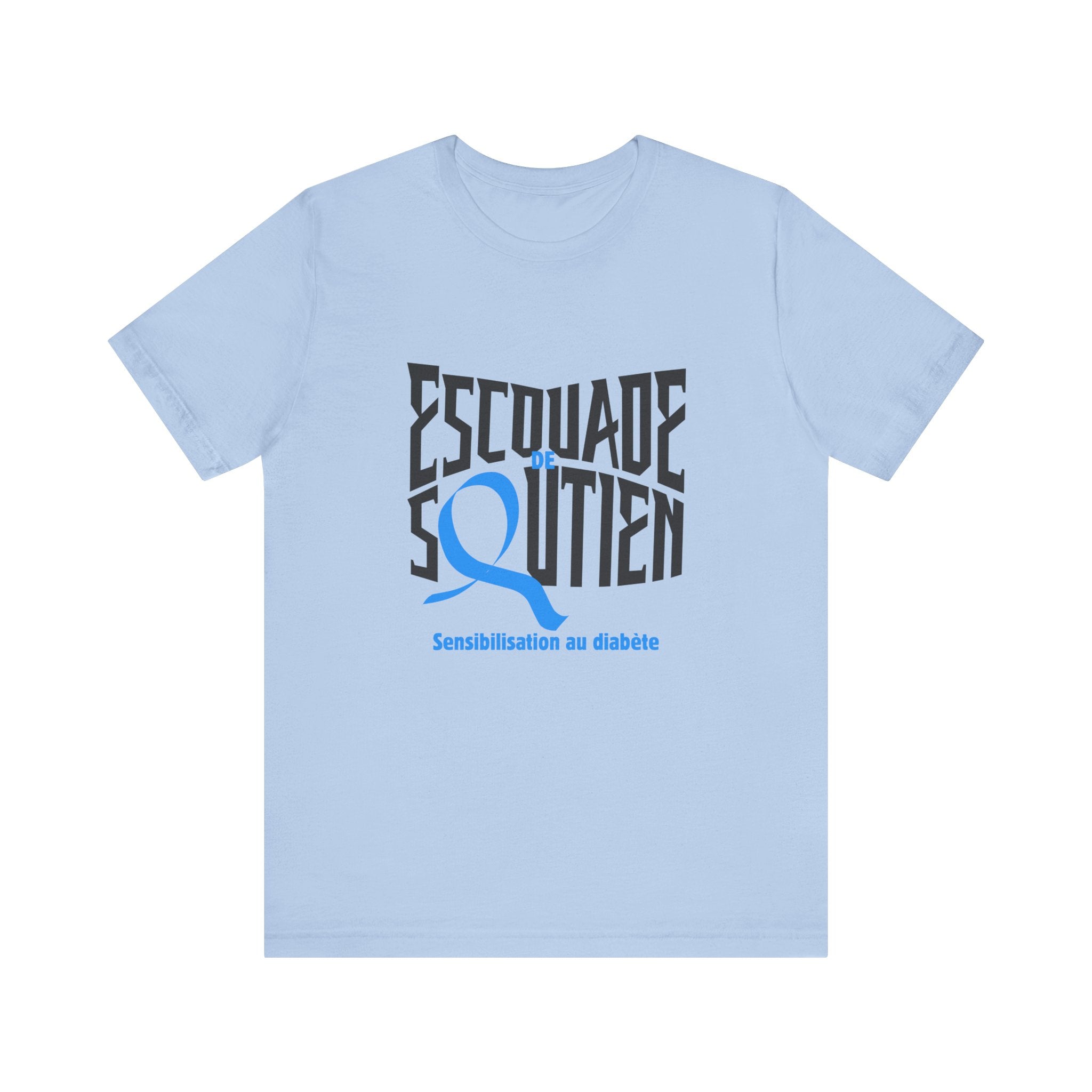The Diabuddies Store T1D Support Squad (French)- Unisex Tee T1D Support Squad (French)- Unisex Tee: Join the T1D Support Squad! A soft, comfy tee for anyone showing love and solidarity for the T1D warrior in their life. T-Shirt Awareness clothing,Casual W