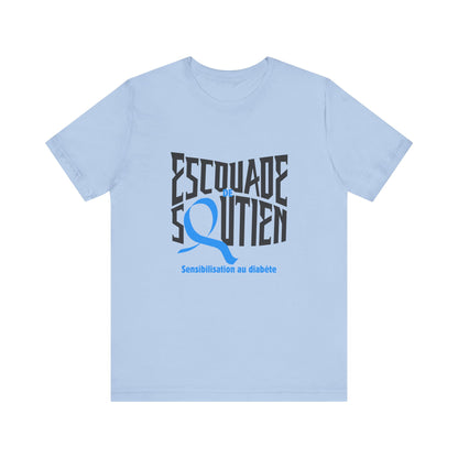 The Diabuddies Store T1D Support Squad (French)- Unisex Tee T1D Support Squad (French)- Unisex Tee: Join the T1D Support Squad! A soft, comfy tee for anyone showing love and solidarity for the T1D warrior in their life. T-Shirt Awareness clothing,Casual W
