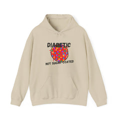 The Diabuddies Store Diabetic, Not Sugar Coated - Unisex Hoodie Diabetic, Not Sugar Coated - Unisex Hoodie: Wear your truth with bold honesty and cozy comfort with "The Diabuddies Store's" "Diabetic, Not Sugar Coated" Unisex Hoodie! This powerful and dire