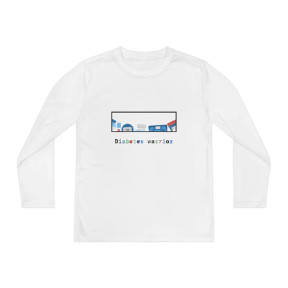 Diabetes Warrior w/supplies - Youth Longsleeve Tee The Diabuddies Store T-Shirts $23.44