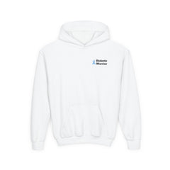 The Diabuddies Store Never Give Up! - Youth Hoodie A powerful statement for the young warriors of the diabetes community. This super soft, comfortable hoodie is the perfect way to share a message of strength, resilience, and hope. Hoodies Kids clothes Awa