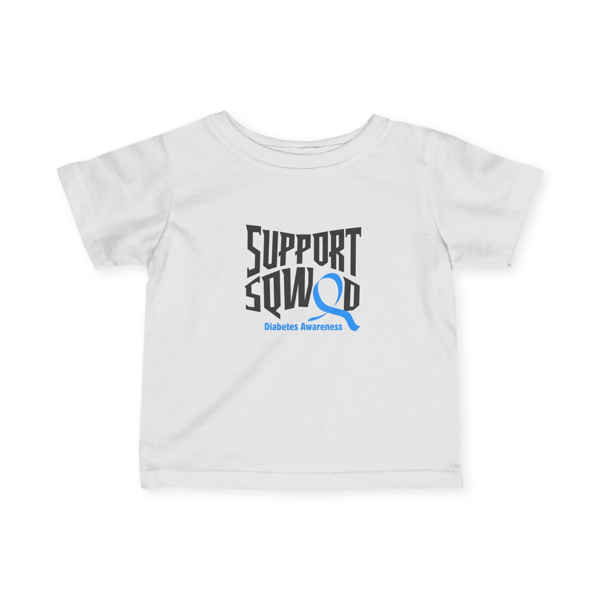 The Diabuddies Store Support Squad - Infant Tee Support Squad - Infant Tee: Show your love for the entire family with the "Support Squad" Infant Tee! Whether they're supporting a sibling, a parent, or a friend, this tee is a heartwarming way to show that