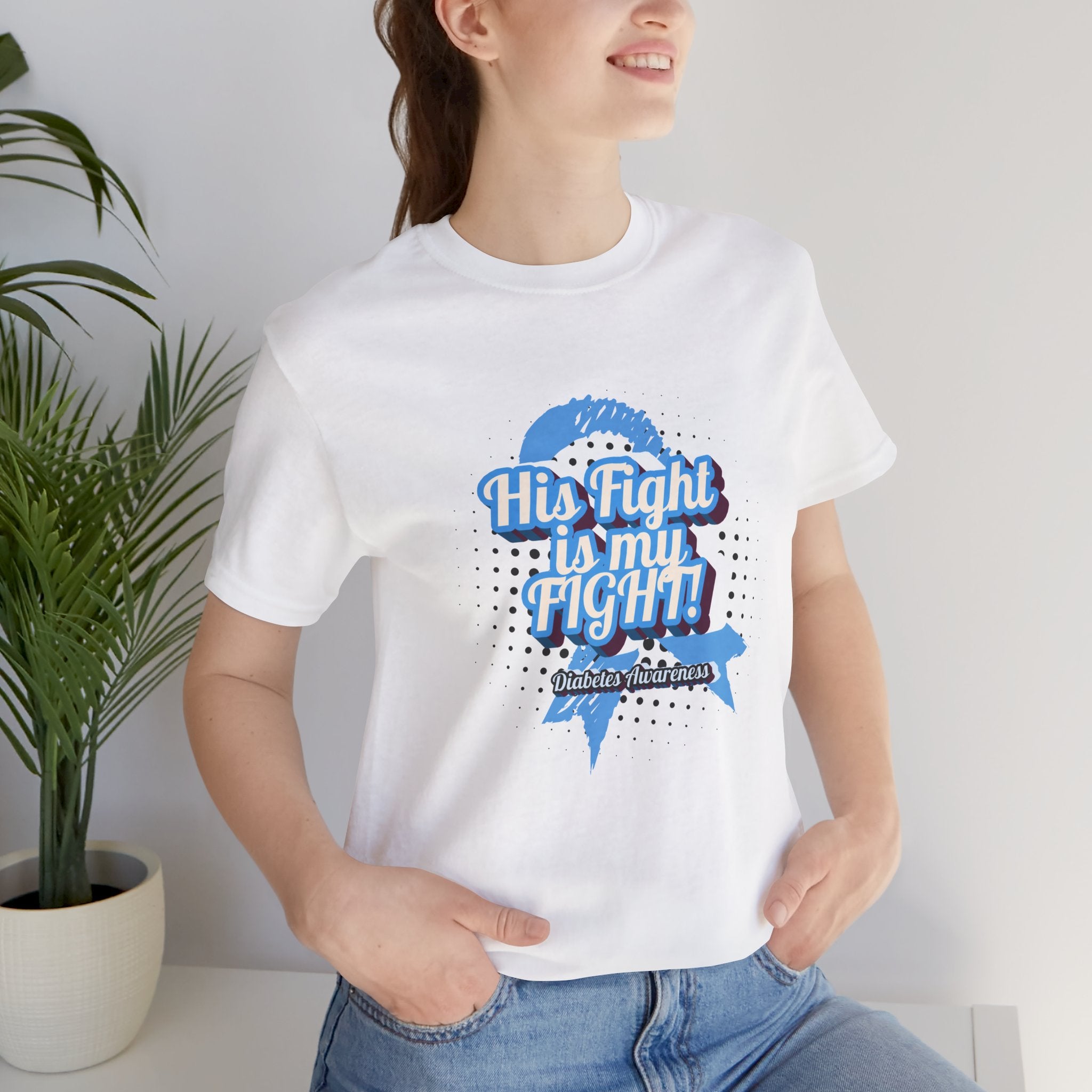 His Fight is my Fight! - Unisex Tee The Diabuddies Store T-Shirts $22.50