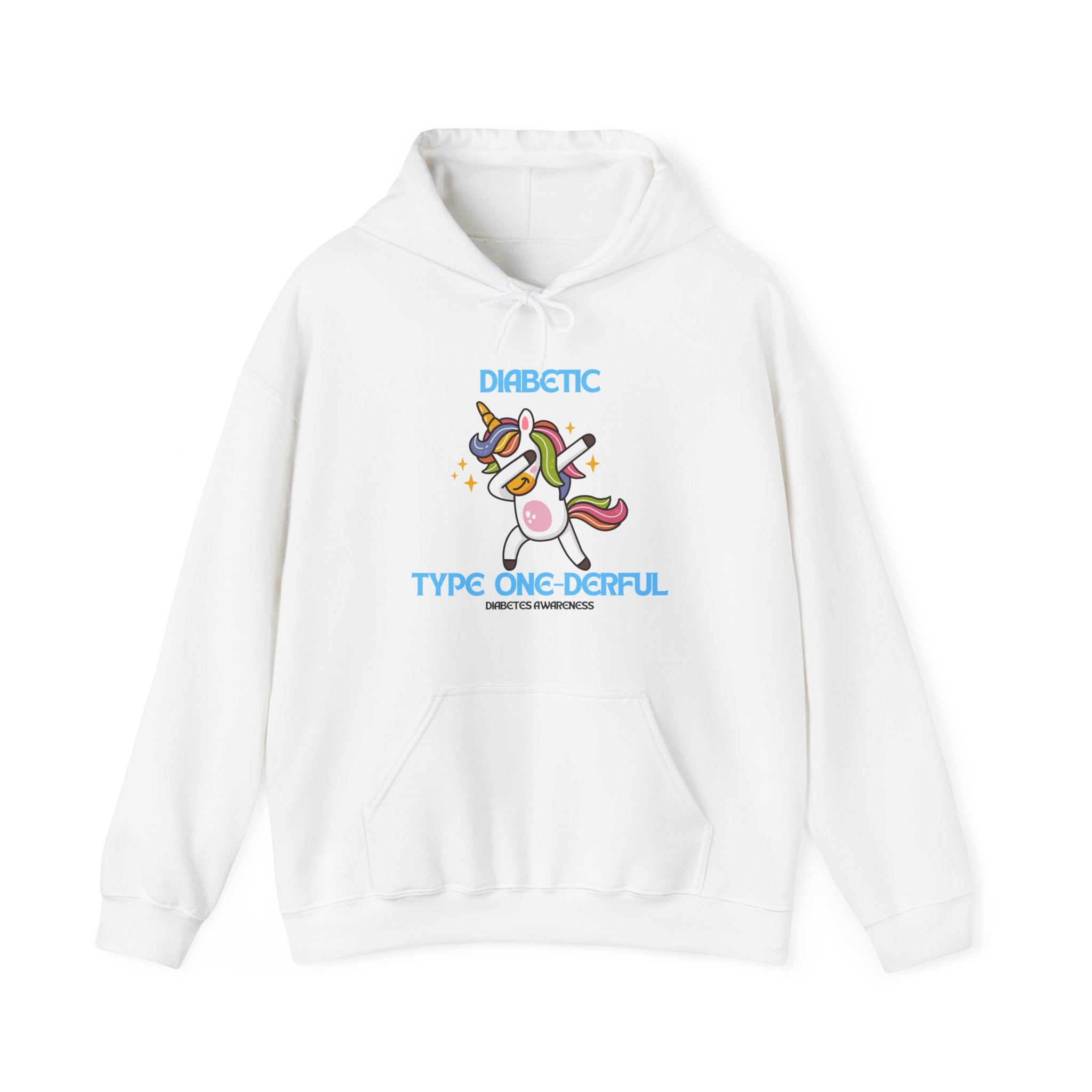 The Diabuddies Store Type One-derful - Unisex Hoodie Type One-derful - Unisex Hoodie: Uniquely Strong, Absolutely Wonderful. Embrace your journey with pride! Our "Type One-derful" tee is a joyful and empowering tribute to everyone living with Type 1 diabe