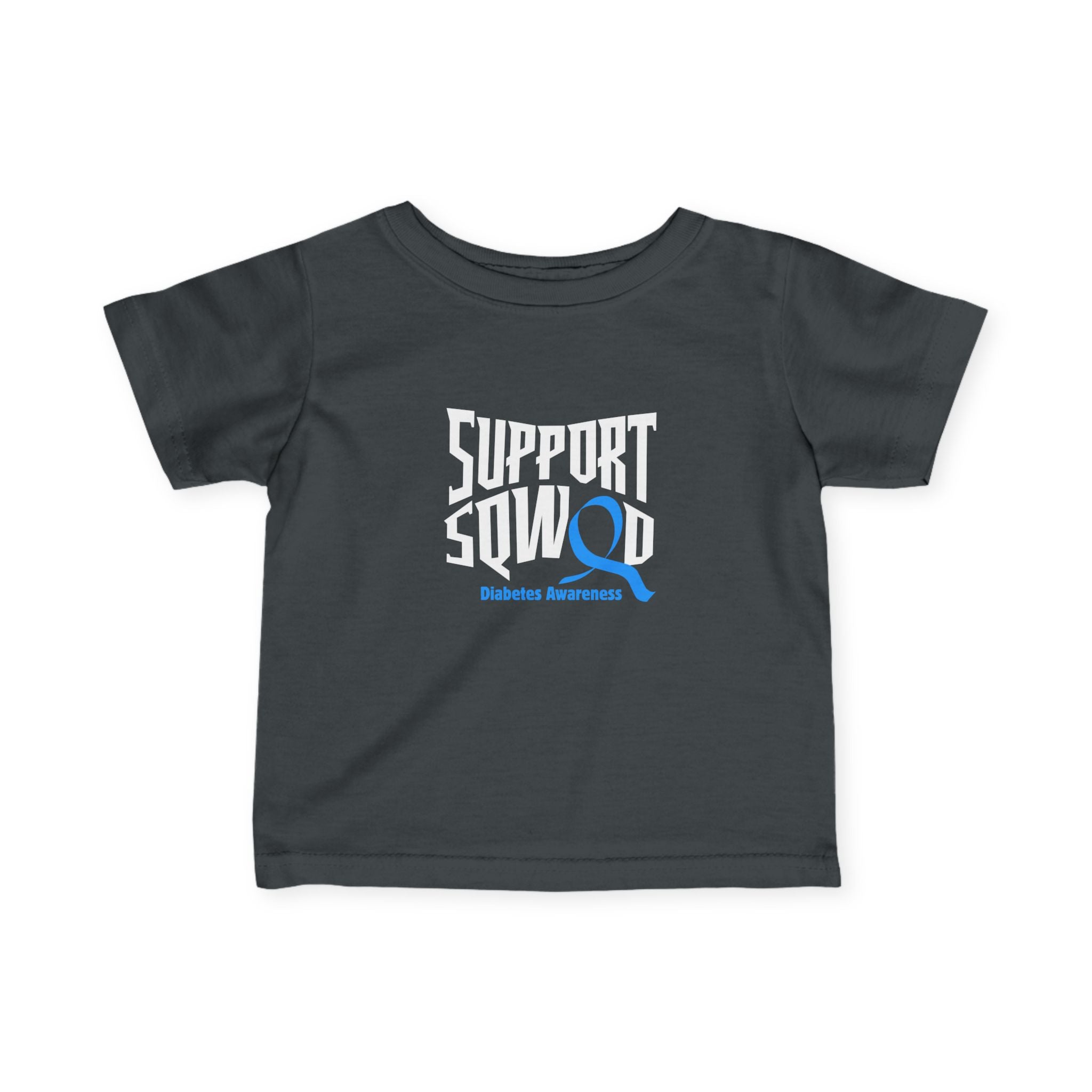 The Diabuddies Store Support Squad - Infant Tee Support Squad - Infant Tee: Show your love for the entire family with the "Support Squad" Infant Tee! Whether they're supporting a sibling, a parent, or a friend, this tee is a heartwarming way to show that