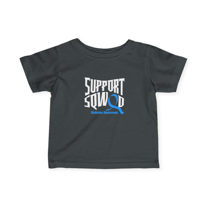 The Diabuddies Store Support Squad - Infant Tee Support Squad - Infant Tee: Show your love for the entire family with the "Support Squad" Infant Tee! Whether they're supporting a sibling, a parent, or a friend, this tee is a heartwarming way to show that