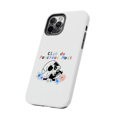 Skull & Flowers, Dead Pancreas Club (French) - Phone Cases The Diabuddies Store Mobile Phone Cases $18.23