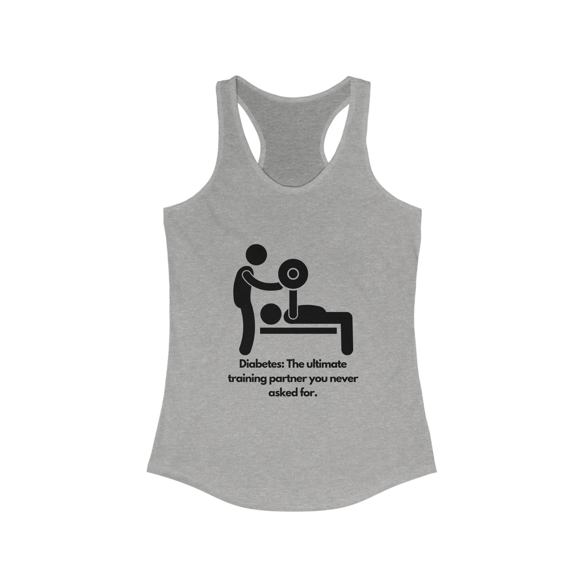 The Diabuddies Store Diabetes: Ultimate Training Partner - Racerback Tank Diabetes: Ultimate Training Partner - Racerback Tank: This tee is for those who see their diabetes journey as a challenge that builds strength, discipline, and resilience. Tank Tops