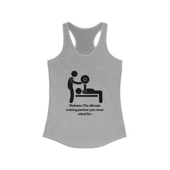 The Diabuddies Store Diabetes: Ultimate Training Partner - Racerback Tank Diabetes: Ultimate Training Partner - Racerback Tank: This tee is for those who see their diabetes journey as a challenge that builds strength, discipline, and resilience. Tank Tops