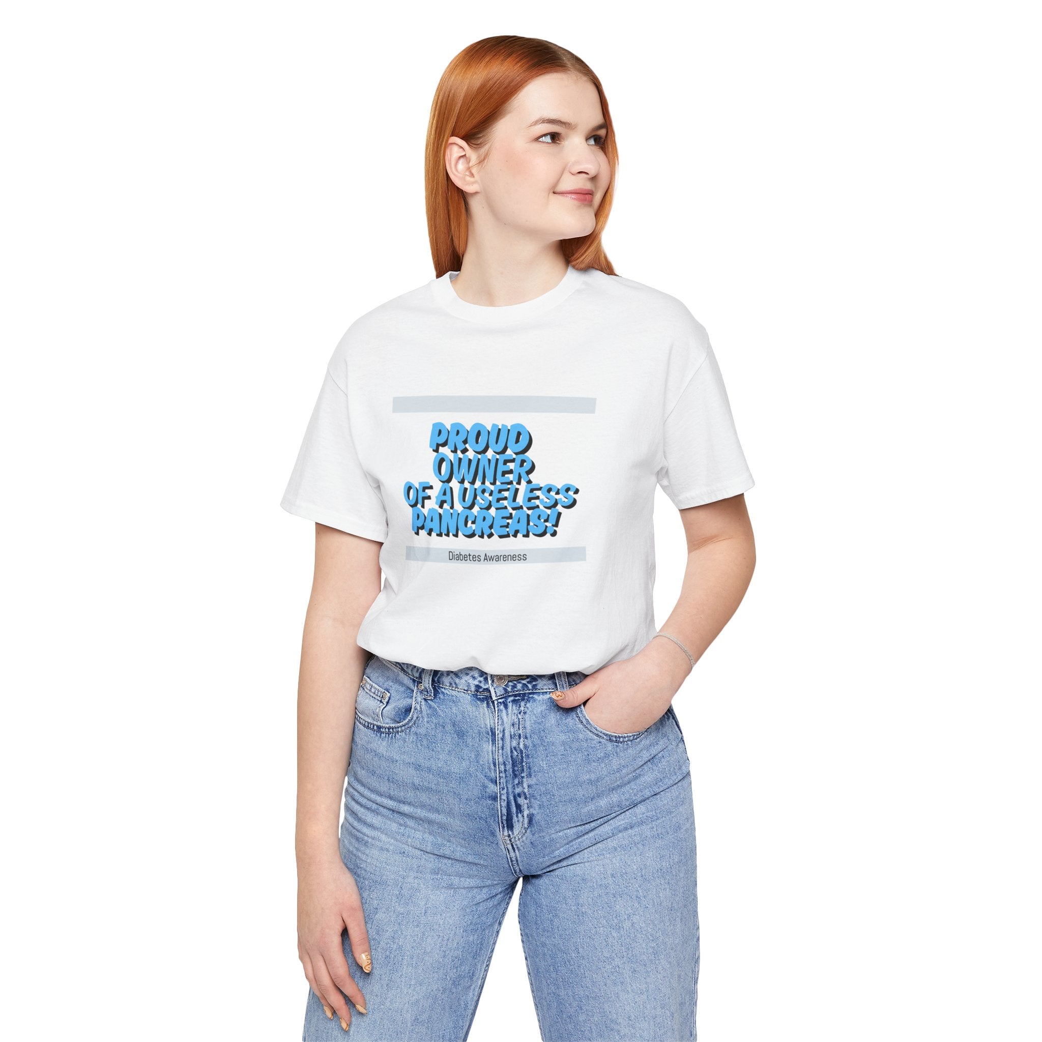 Diabetes Awareness, Useless Pancreas - Unisex Tee The Diabuddies Store T-Shirts $22.50