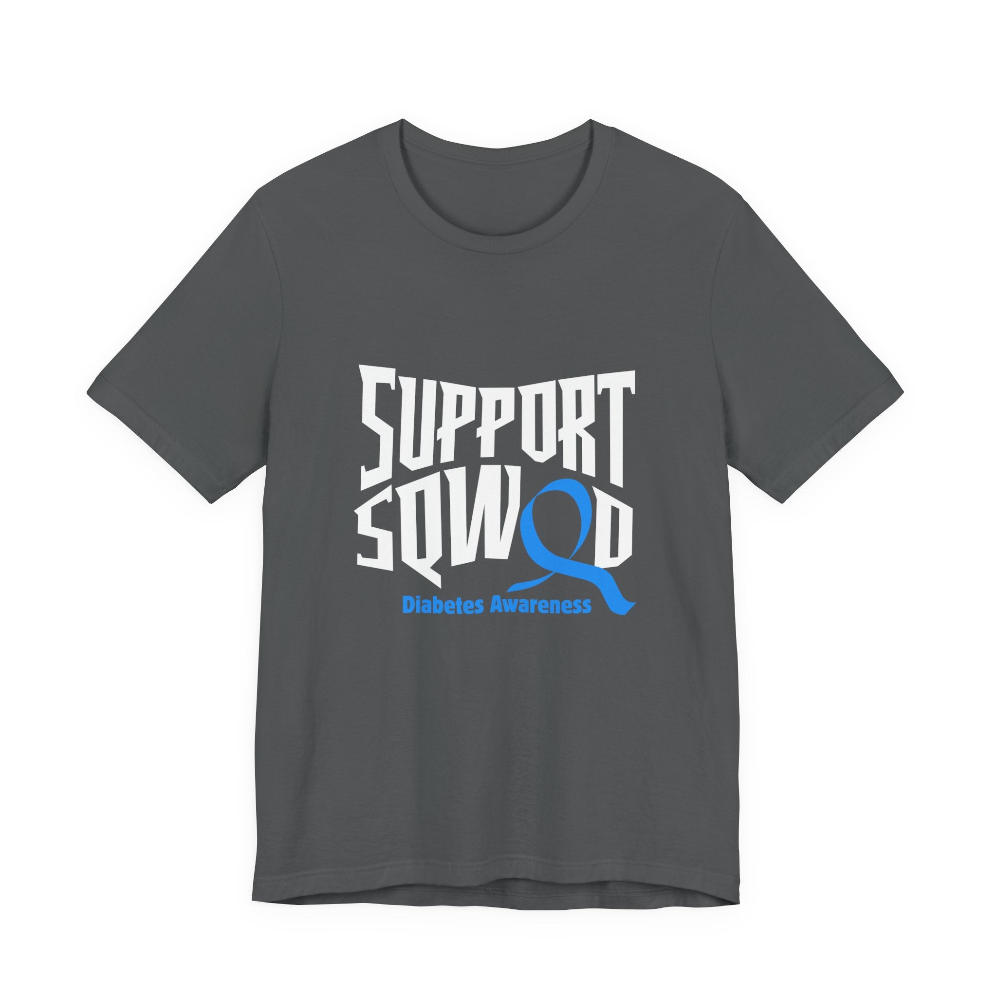 The Diabuddies Store T1D Support Squad - Unisex Tee T1D Support Squad - Unisex Tee: Join the T1D Support Squad! A soft, comfy tee for anyone showing love and solidarity for the T1D warrior in their life. T-Shirt Awareness clothing,Casual Wear,Diabetes,Dia
