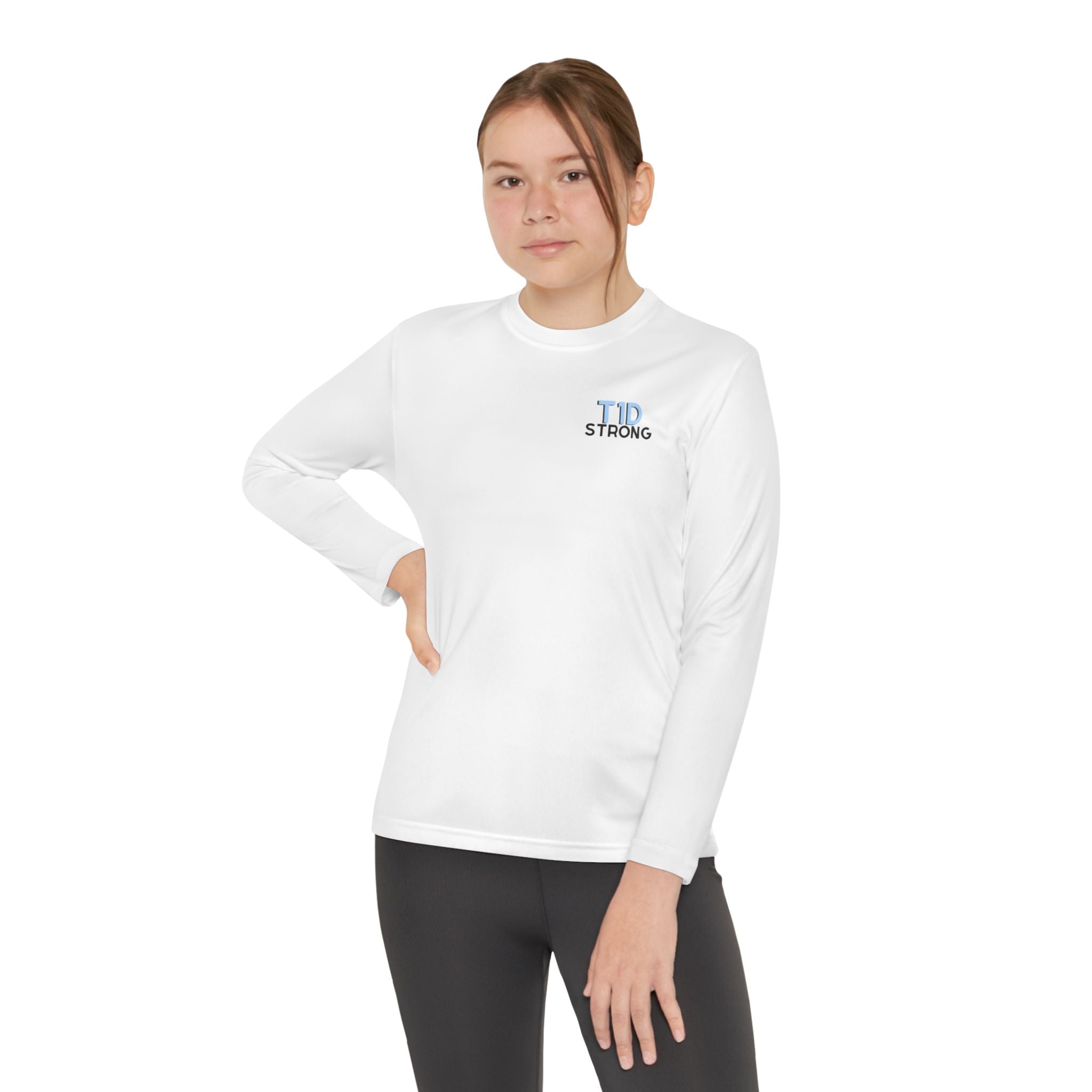 The Diabuddies Store T1D Strong - Long-sleeved Youth Tee Let them wear their strength! The T1D Strong - Long-sleeved Youth Tee is a soft, breathable cotton shirt for kids to show their resilience and raise awareness. Kids clothes Active Lifestyle,Casual W