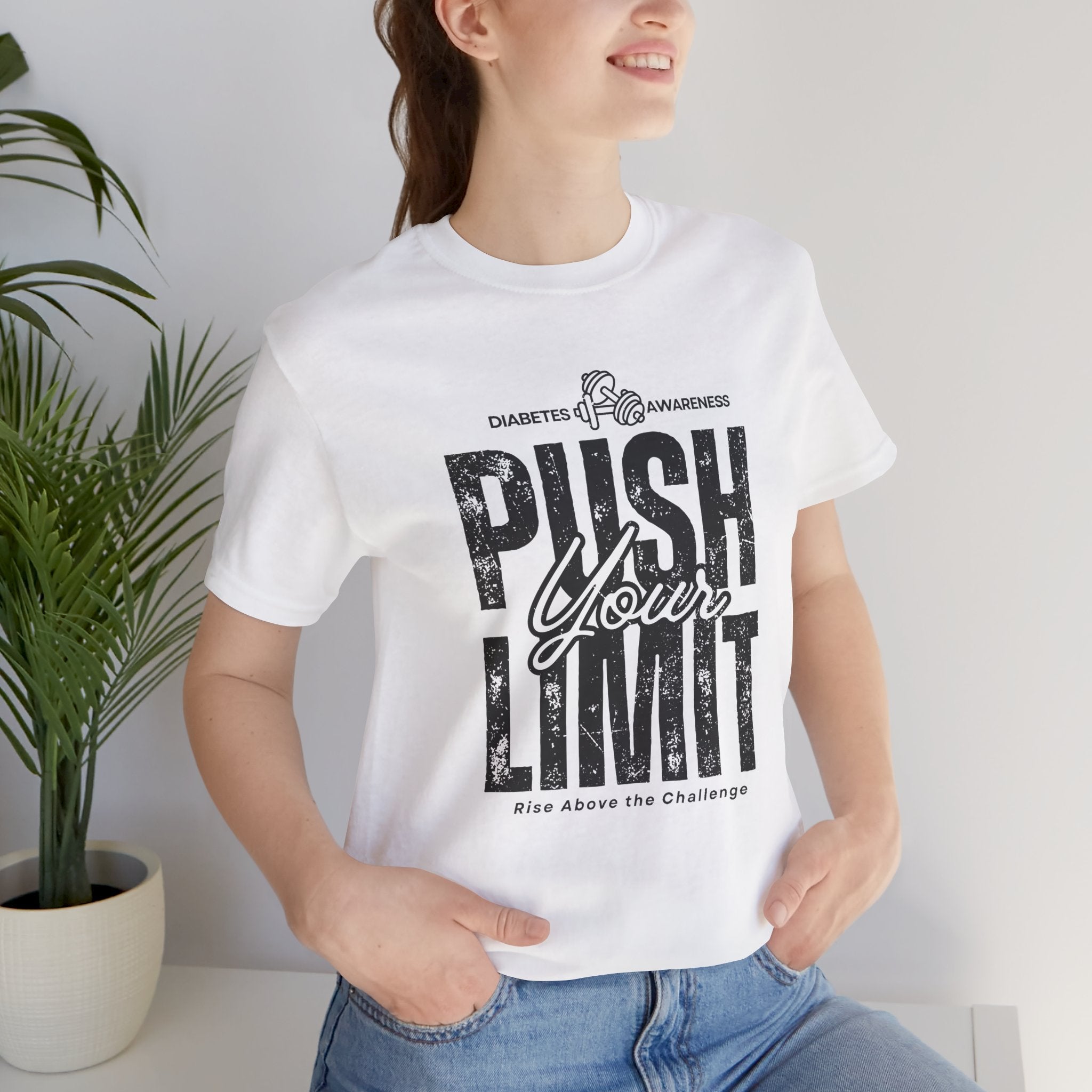 Diabetes Awareness Push Your Limit! - Unisex Tee The Diabuddies Store T-Shirts $22.50