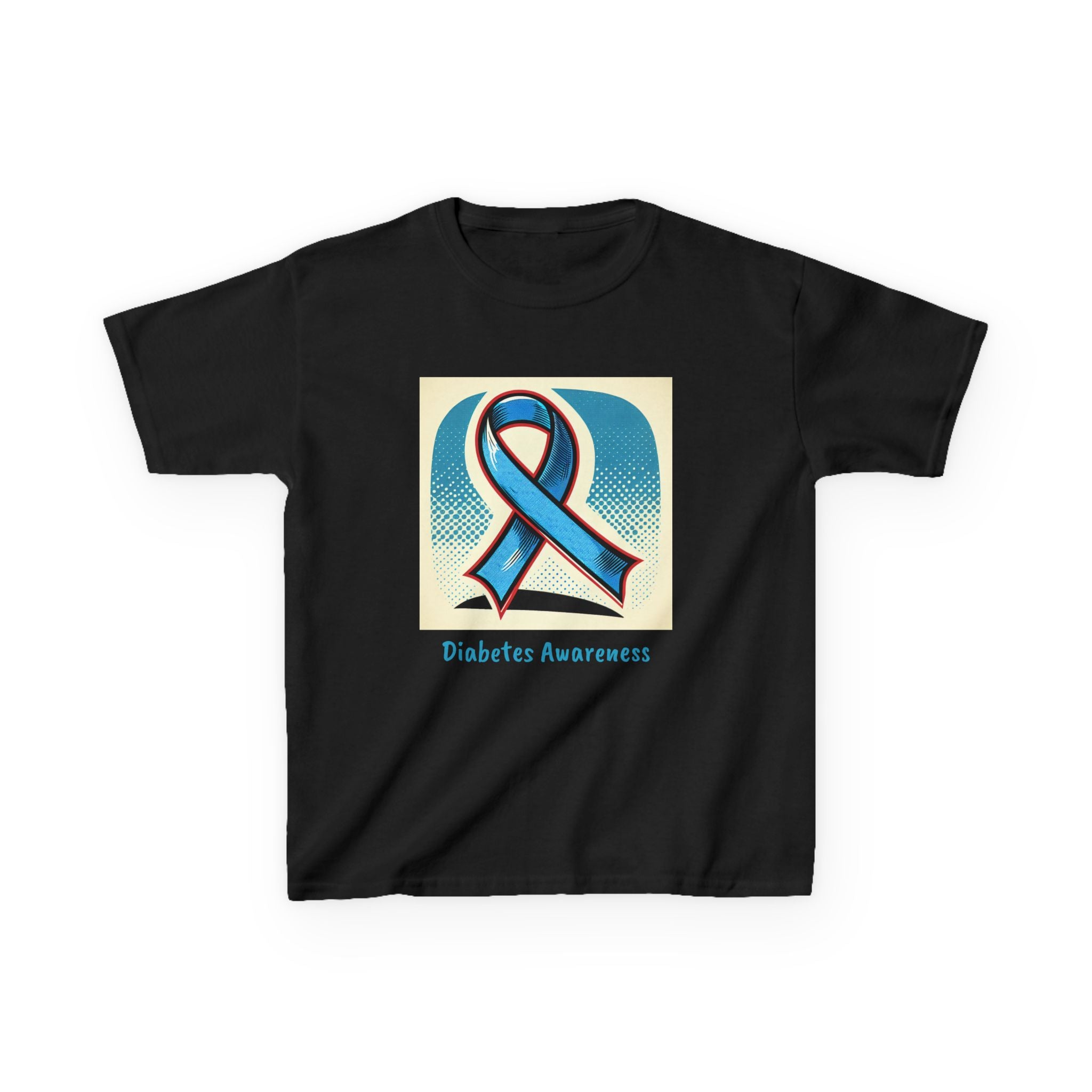 Diabetes Blue Ribbon - Kids Tee The Diabuddies Store T-Shirts $19.22
