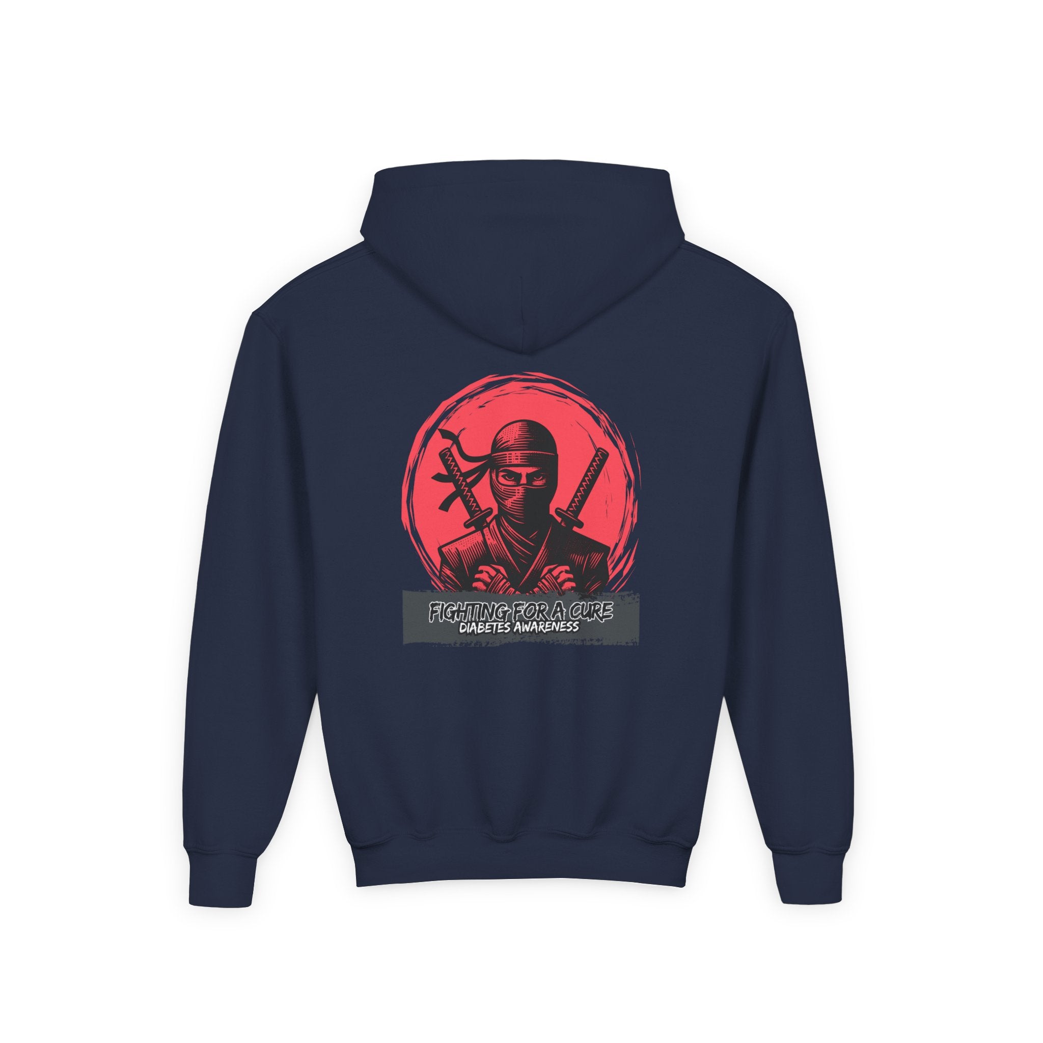 The Diabuddies Store Fighting for a Cure - Youth Hoodie Fighting for a Cure - Youth Hoodie: a youth hoodie for the young warriors of the diabetes community. Soft, comfortable, and a powerful statement of strength. Hoodies Kids clothes Awareness Ribbon,Blu
