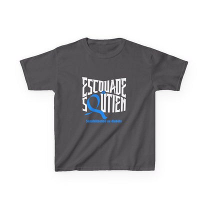 The Diabuddies Store Diabetes Support Squad (French) - Kids Tee Diabetes Support Squad (French) - Kids Tee: Unite against diabetes with the Diabetes Support Squad Kids' French Tee! This super-soft t-shirt is perfect for little heroes showing their support
