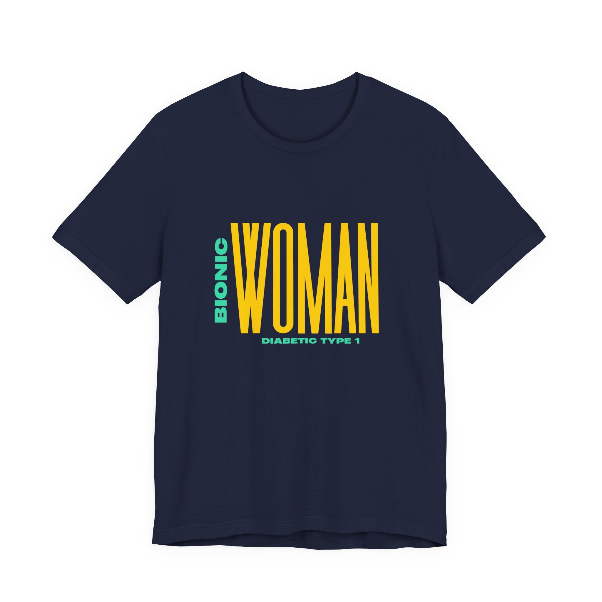 The Diabuddies Store Bionic Woman (Diabetes) - Unisex Tee Bionic Woman (Diabetes) - Unisex Tee: Unleash your inner Bionic strength! This Unisex Tee is a powerful statement of resilience, strength, and modern-day heroism for anyone living with Type 1 Diabe