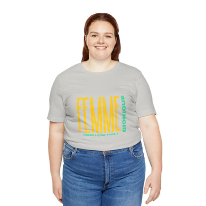 The Diabuddies Store Bionic Woman (French) - Unisex Tee Bionic Woman (French) - Unisex Tee: Unleash your inner Bionic strength! This Unisex Tee is a powerful statement of resilience, strength, and modern-day heroism for anyone living with Type 1 Diabetes.