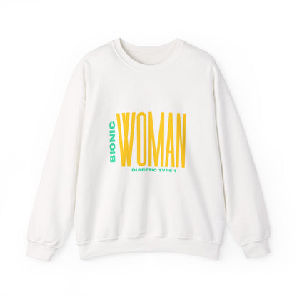 The Diabuddies Store Bionic Woman (Diabetes) - Unisex Sweatshirt Bionic Woman (Diabetes) - Unisex Sweatshirt: Unleash your inner Bionic strength! This Unisex Sweatshirt is a powerful statement of resilience, strength, and modern-day heroism for anyone liv