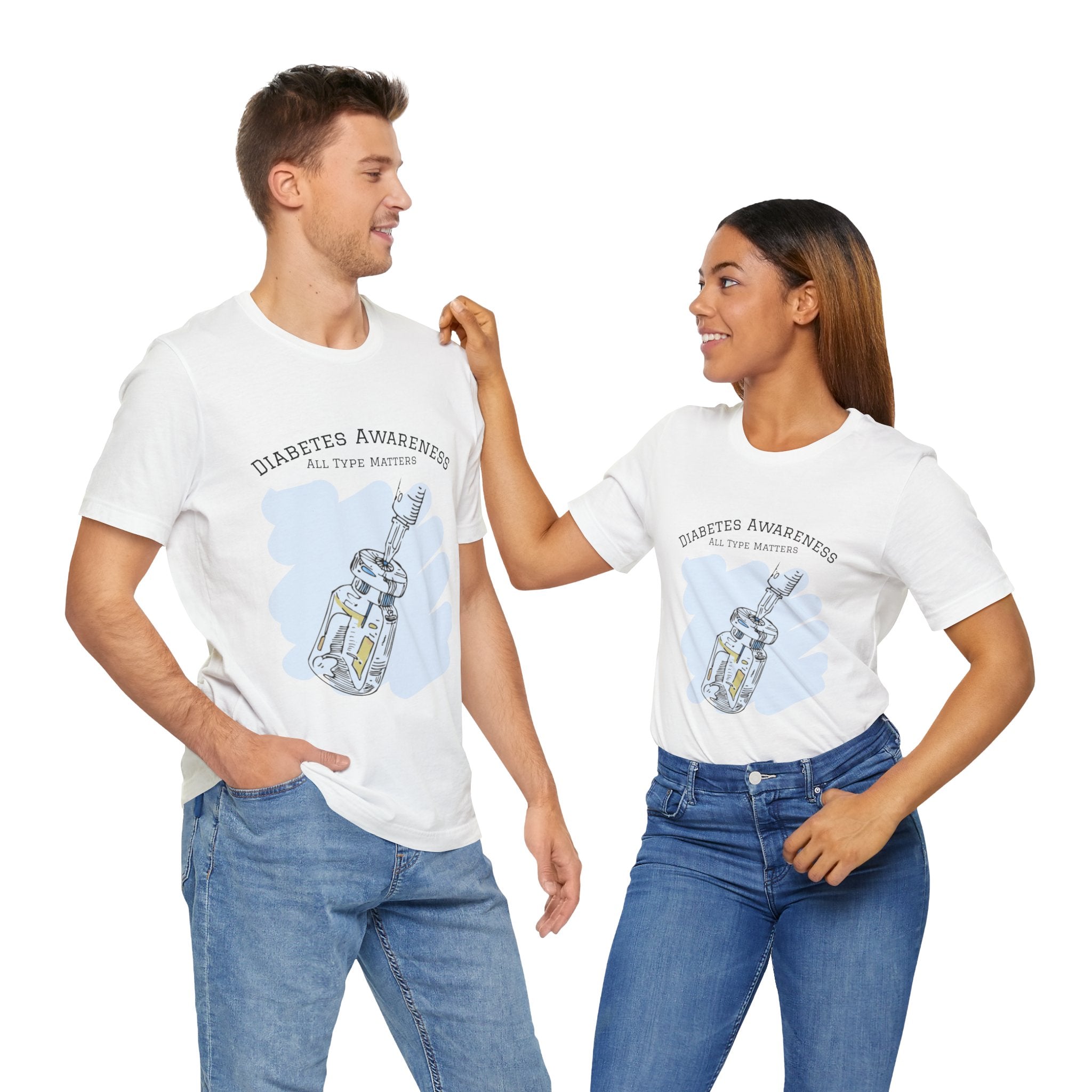 The Diabuddies Store Diabetes: All Type Matters - Unisex Tee Diabetes: All Type Matters - Unisex Tee: A powerful statement! This tee declares "All Type Matters," promoting unity and awareness for every person living with diabetes. T-Shirts $24.73