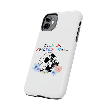 Skull & Flowers, Dead Pancreas Club (French) - Phone Cases The Diabuddies Store Mobile Phone Cases $18.23