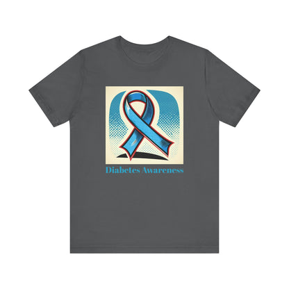 Diabetes Awareness, Blue Ribbon - Unisex Tee The Diabuddies Store T-Shirts $22.50