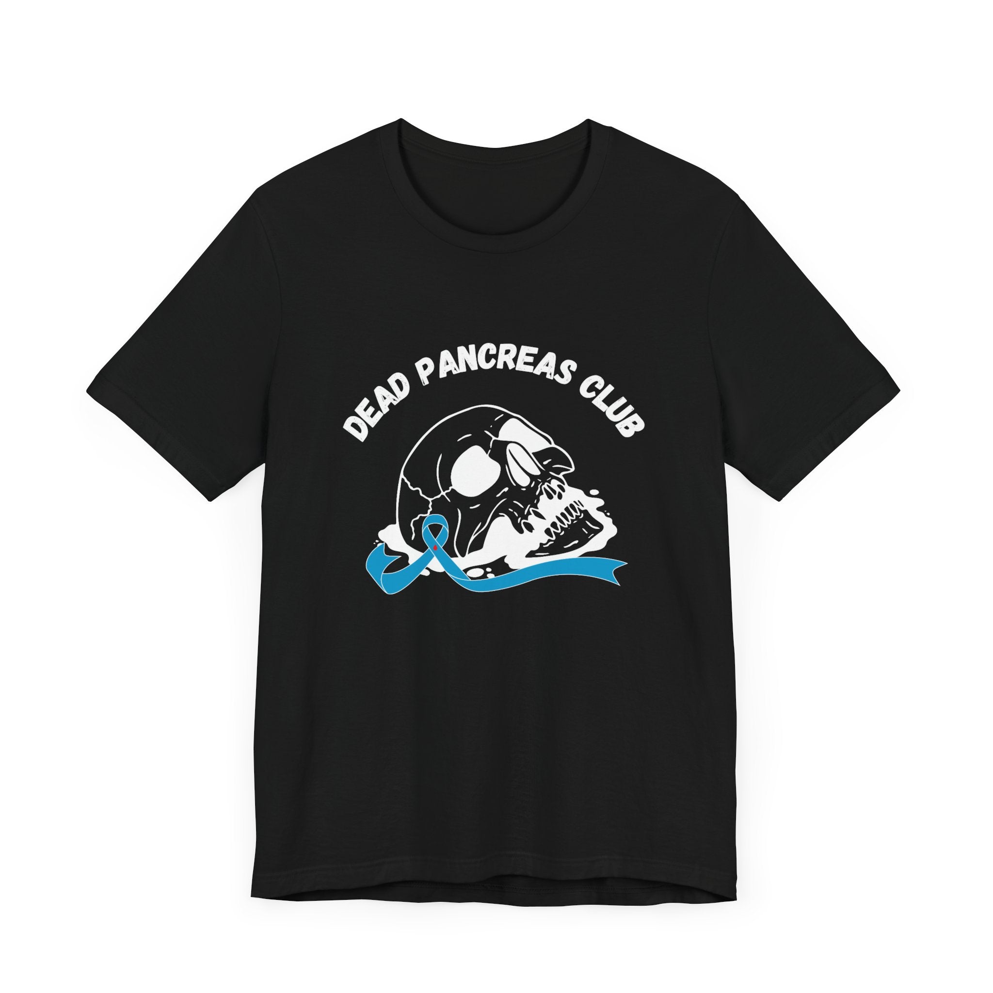 Skull & Blue Ribbon, Dead Pancreas Club - Unisex Tee The Diabuddies Store T-Shirts $22.50