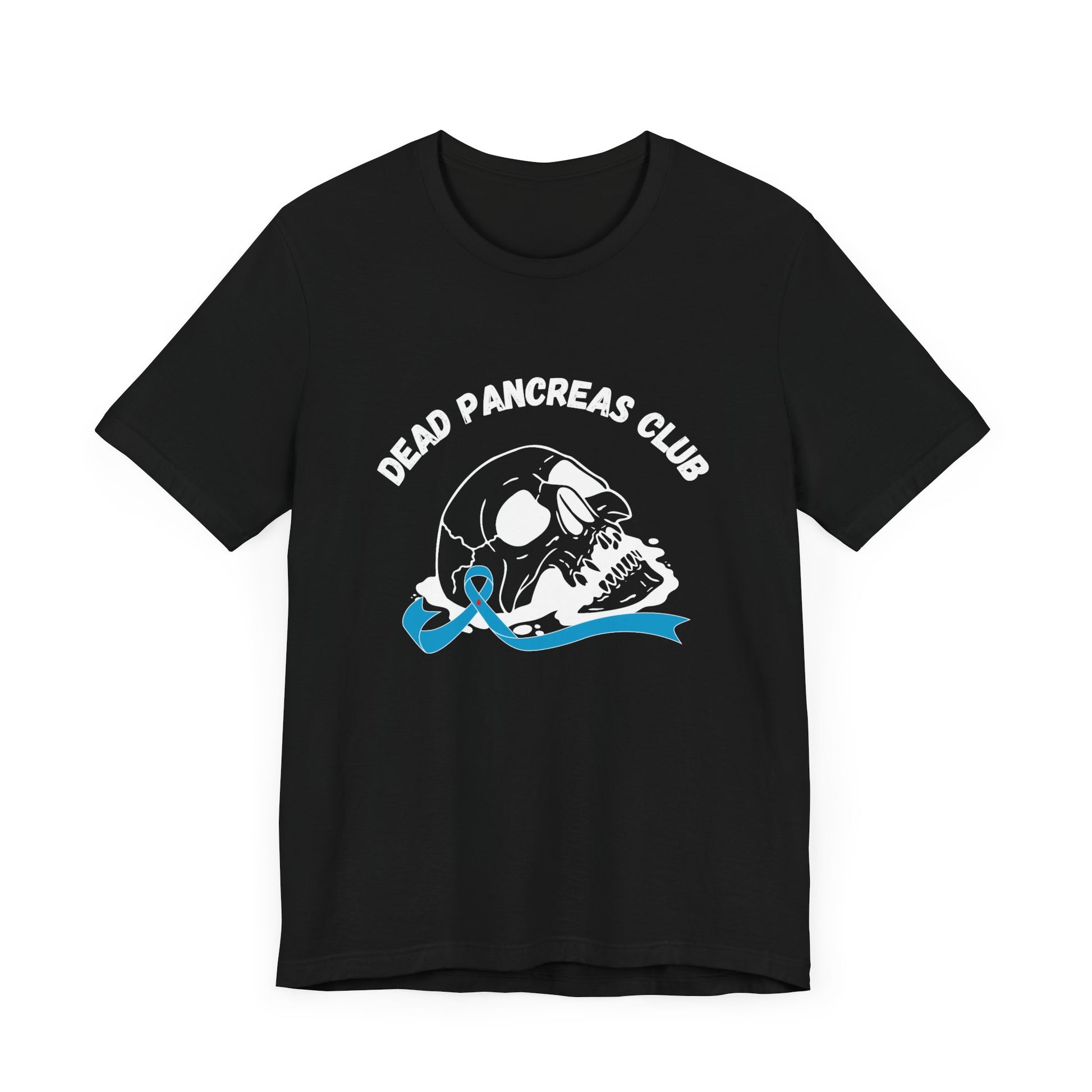 Skull & Blue Ribbon, Dead Pancreas Club - Unisex Tee The Diabuddies Store T-Shirts $22.50