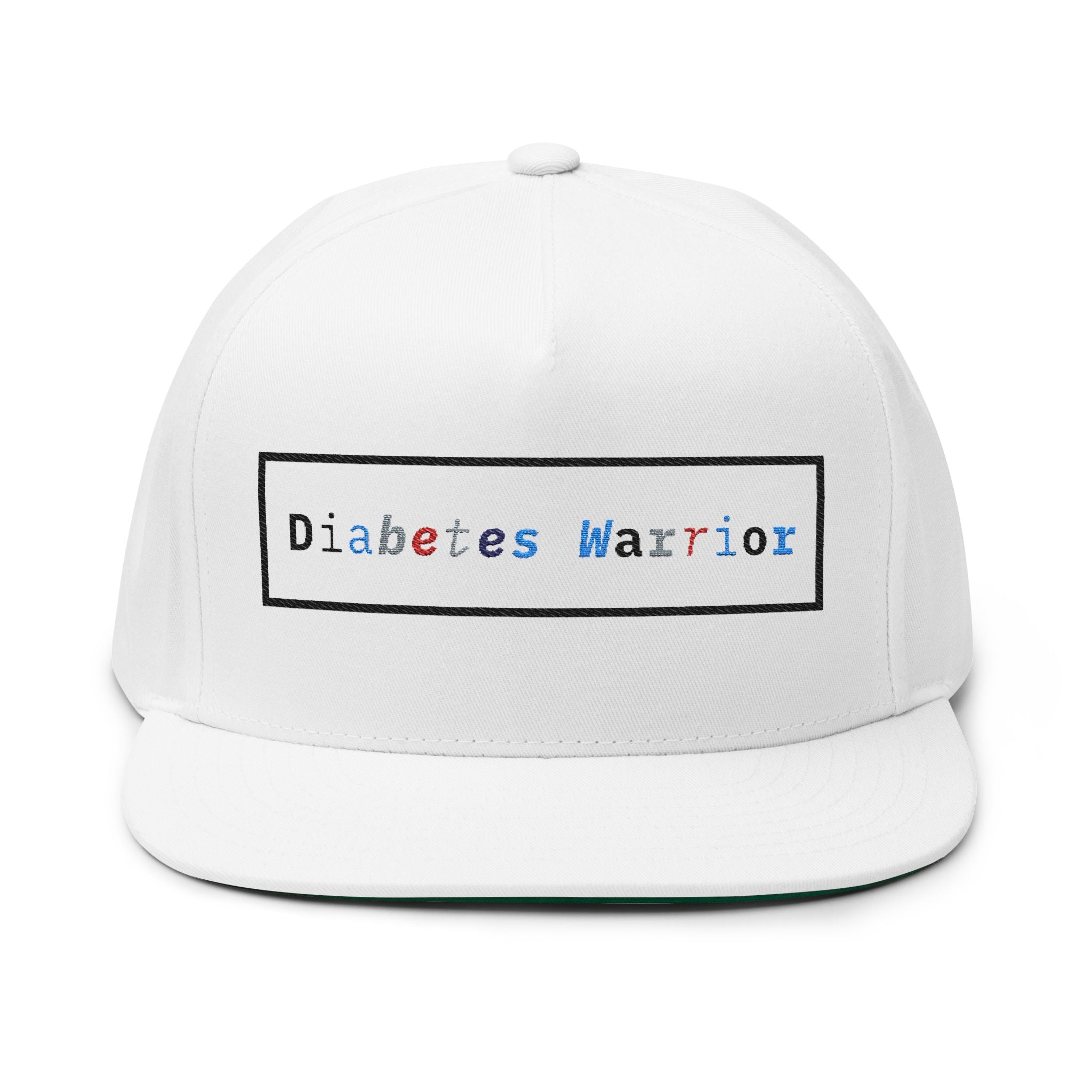 Diabetes Warrior - Flat Bill Cap The Diabuddies Store Flat Caps $30.63