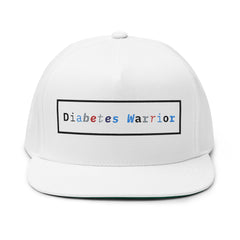 Diabetes Warrior - Flat Bill Cap The Diabuddies Store Flat Caps $30.63