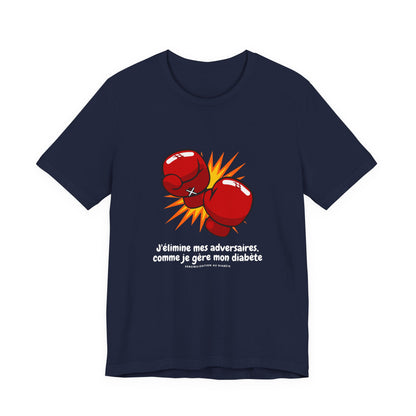Diabetes & Boxing (French)- Unisex Tee The Diabuddies Store T-Shirts $22.50