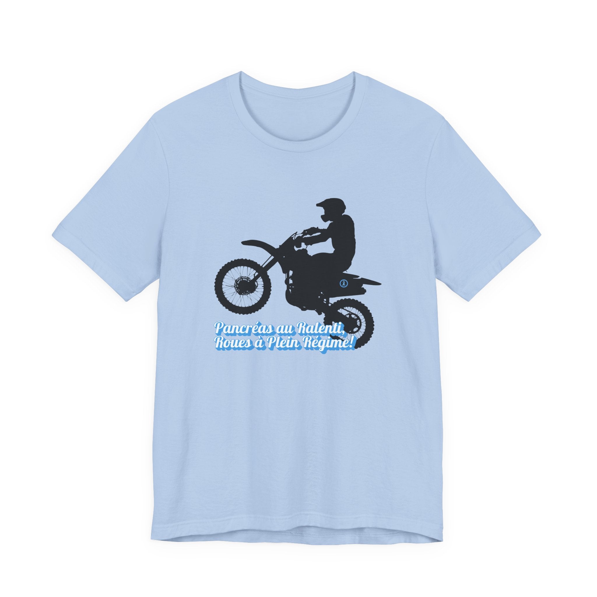 Lazy Pancreas, Wheels at Full Speed (French) - Unisex Tee The Diabuddies Store T-Shirts $22.50