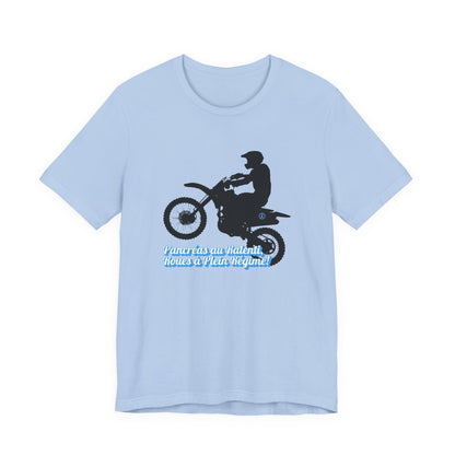 Lazy Pancreas, Wheels at Full Speed (French) - Unisex Tee The Diabuddies Store T-Shirts $22.50