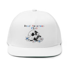 Skull & Flowers, Dead Pancreas Club - Flat Bill Cap The Diabuddies Store Baseball Caps $30.63